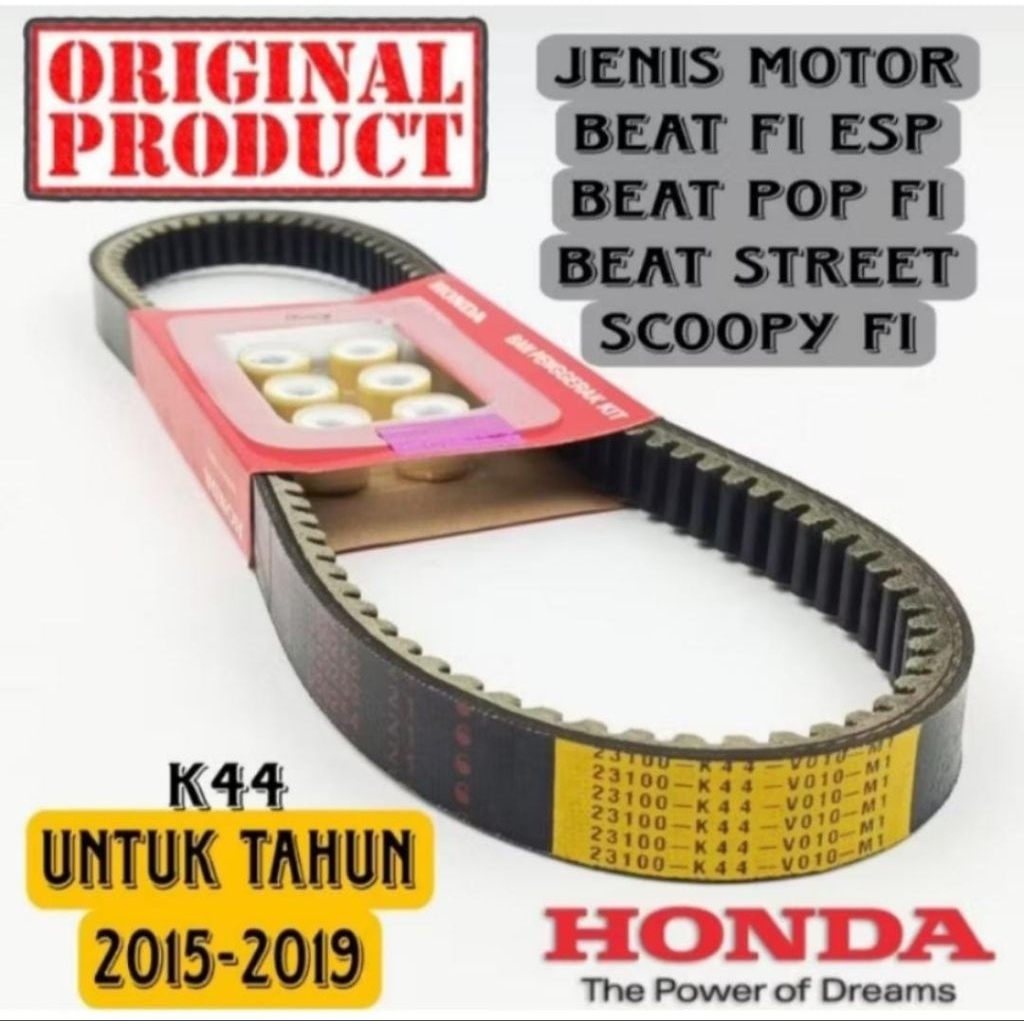 VANBELT+ROLER K44 V BELT BEAT FI ESP 2015-2018 BEAT STRET BEAT POP