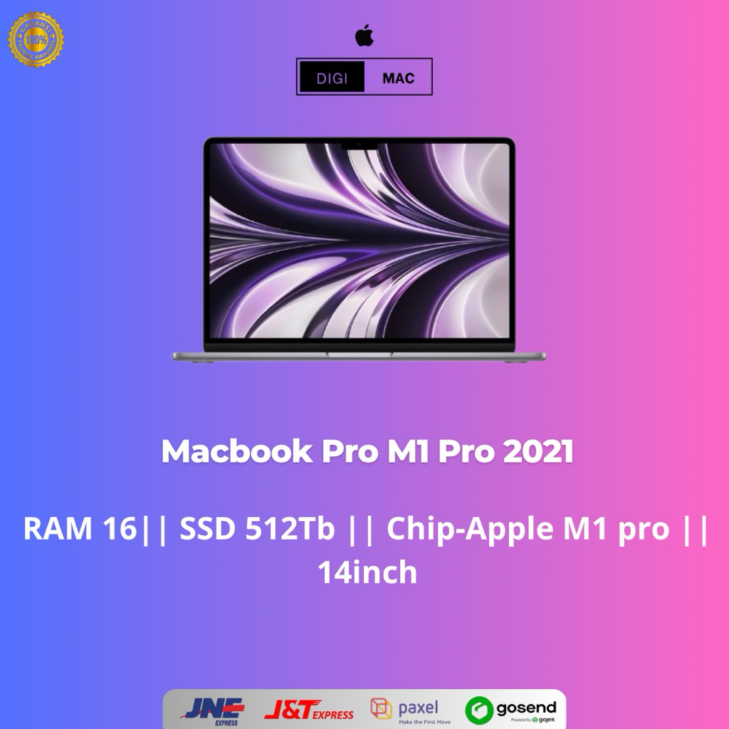 Macbook Pro M1 Pro 2021 14” || Ram 16Gb || Ssd 512Gb || Chip-Apple M1 Pro