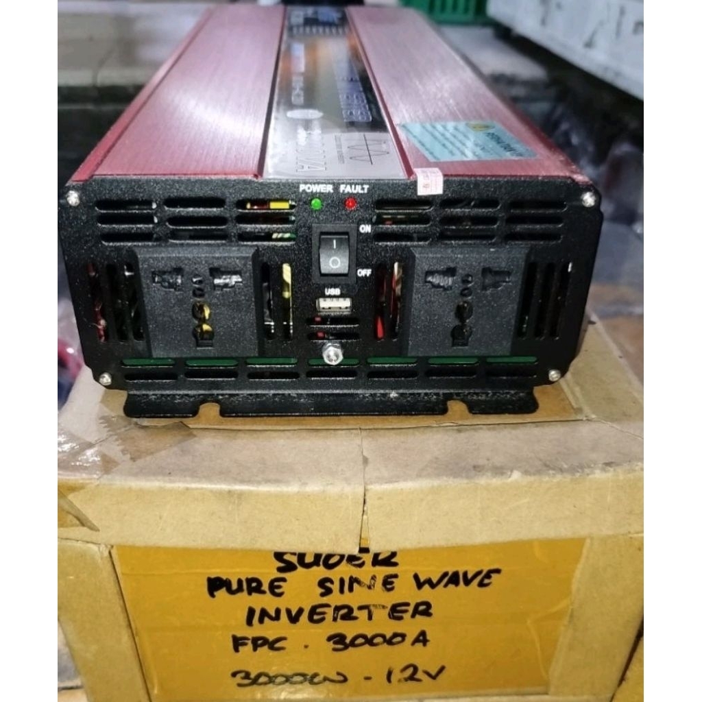 Inverter Suoer Sinus 3000w 12V PSW Pure Sine Wave Accu FPC 3000
