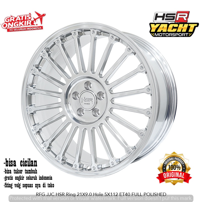 VELG RACING HSR RFG JJC RING 21 COCOK UNTUK MOBIL MERCY XPANDER AUDI DAEWOO INNOVA-YACHT