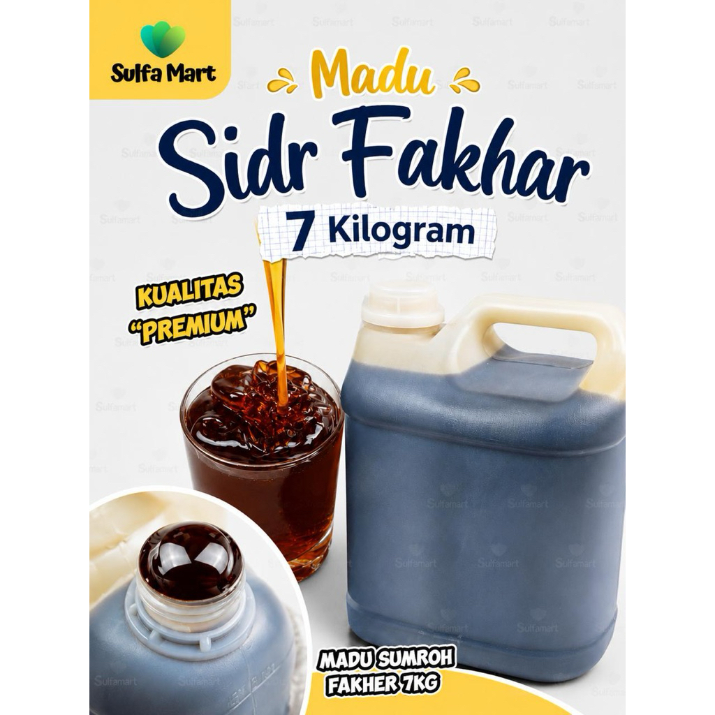 Madu Sultan Sidr Fakhar 7KG Kualitas Premium Istimewa