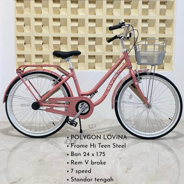Sepeda Cewek Polygon Lovina ring 24 | Sepeda Cewek Polygon Lovina ukuran 24