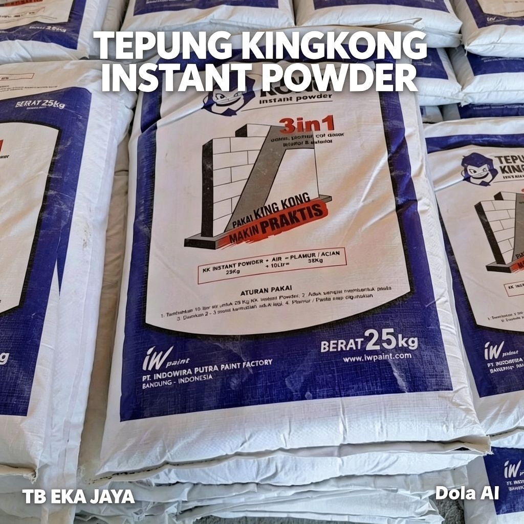 King Kong Plamir Instan Tepung Kingkong Plamir Dempul Tembok Kiloan Eceran