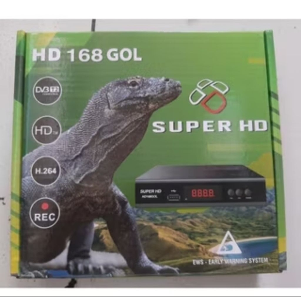 STB DVB T2 Super HD Komodo Hijau