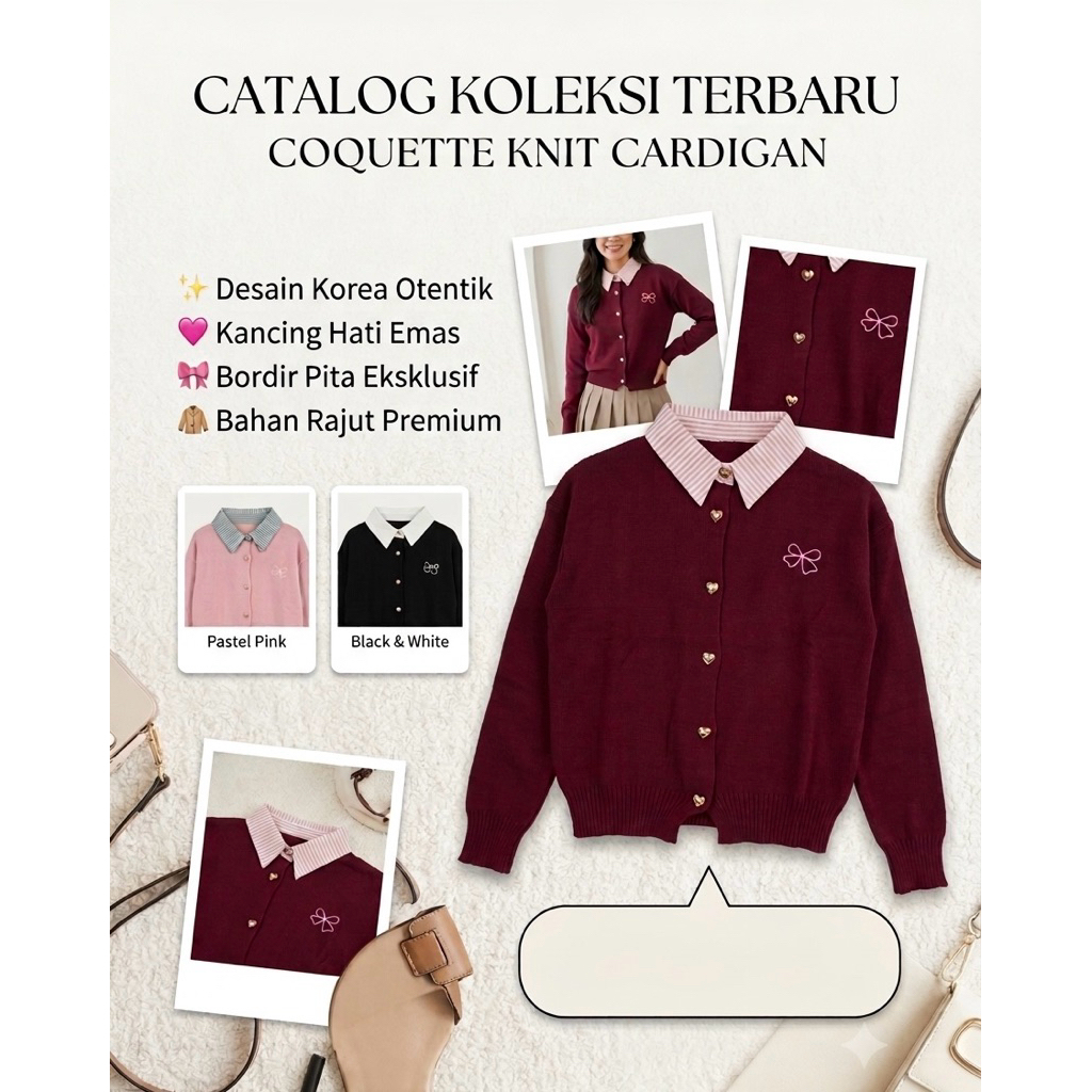 Coquette knit cardigan