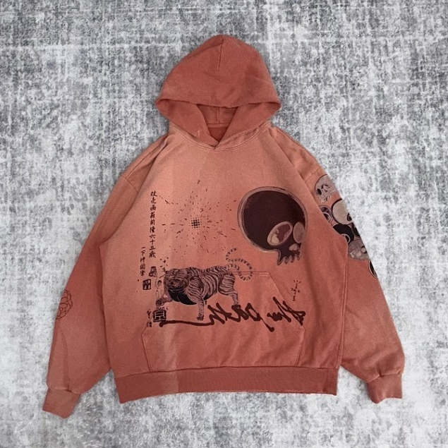 Cactus Jack by Travis Scott x Takashi Murakami The Path Hoodie 'Orange'