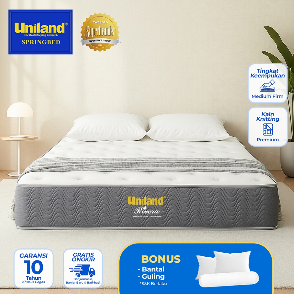 Uniland Springbed Rivera Brilliant Firmtop -  Hanya Kasur