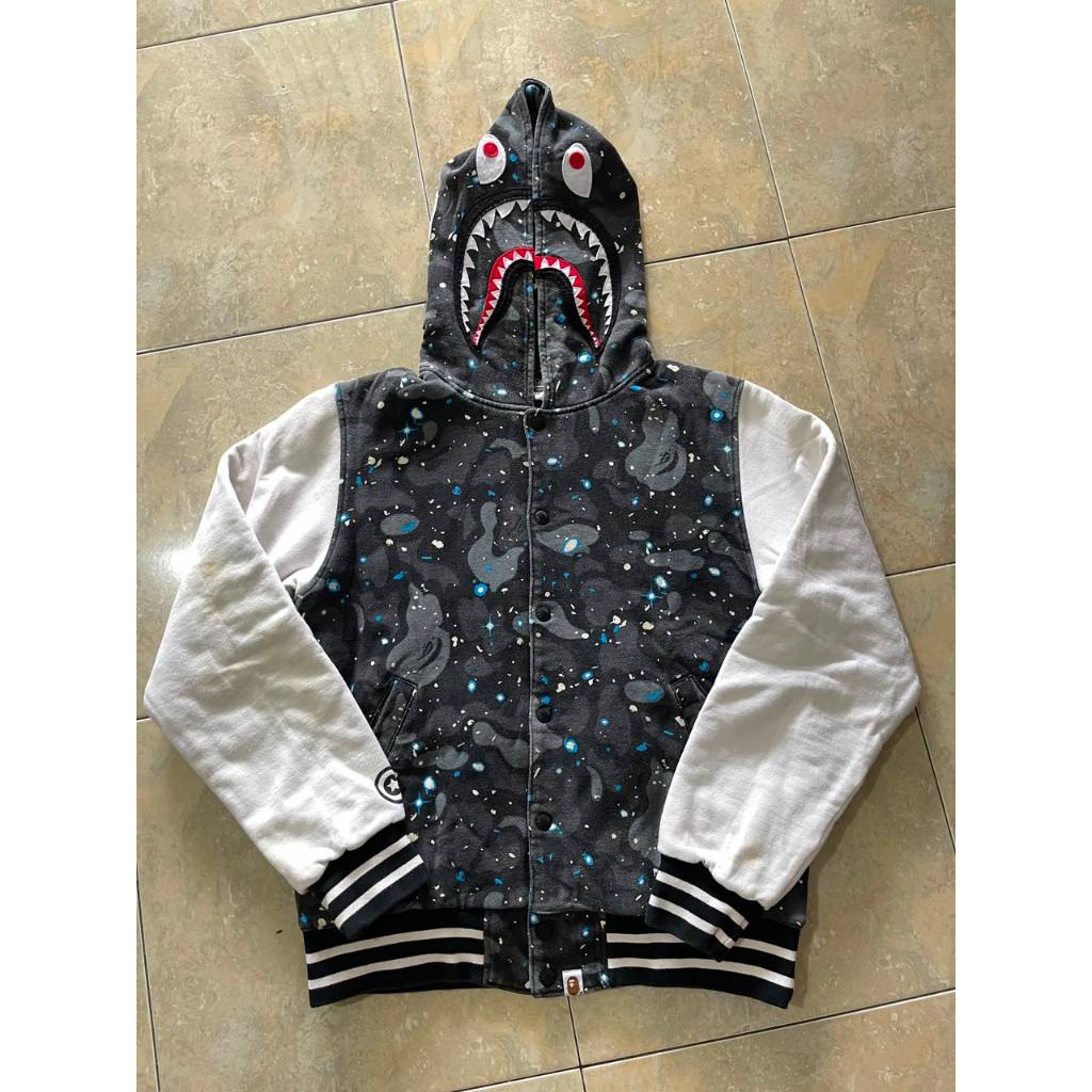 Varsity Jacket Hoodie A bathing ape scape camo size M origina