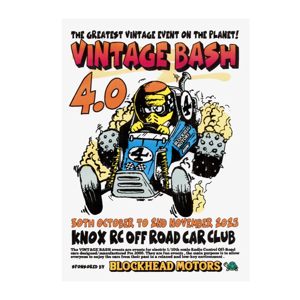BLOCKHEAD MOTORS VINTAGE BASH 4.0 POSTER