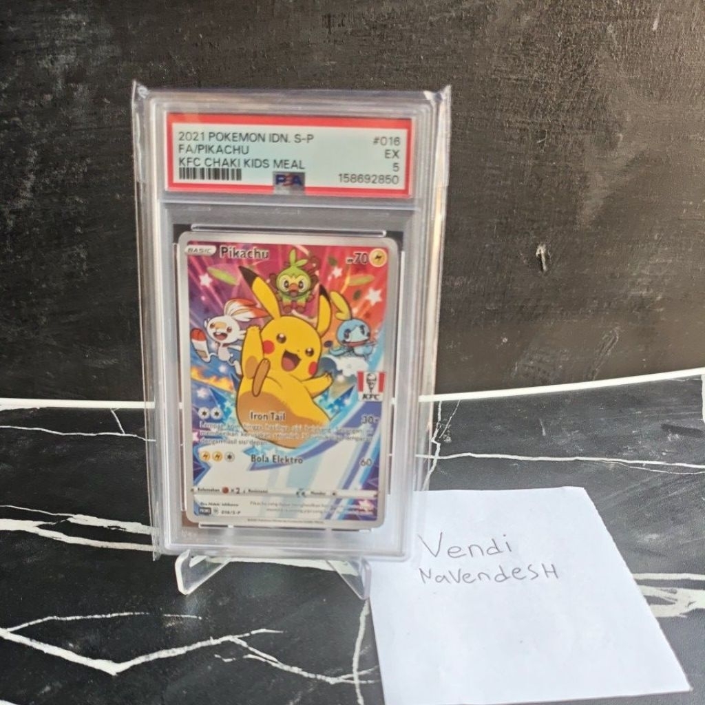 PSA 5 pikachu kfc / slab pikachu