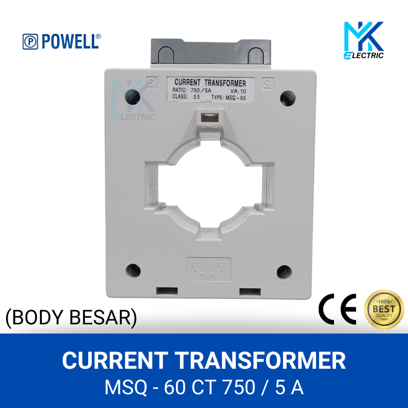 Current Transformer CT MSQ-60 750/5 A BODY BESAR - POWELL