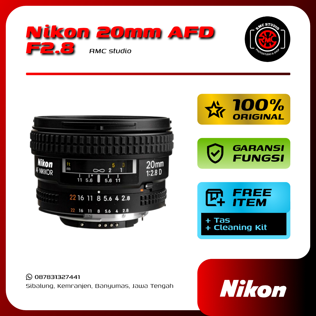 Lensa Nikon 20mm AFD f2.8