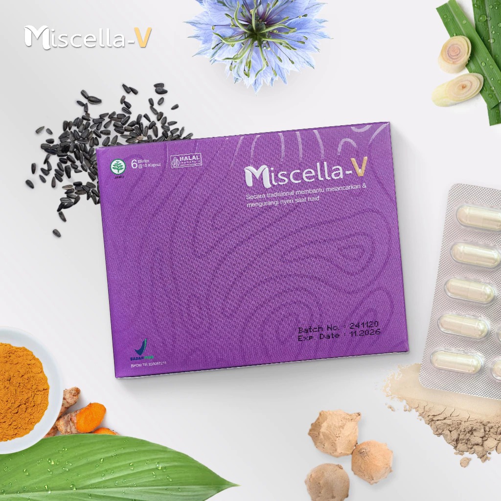 Miscella-G | Miscella V Kapsul Manjakani - Pelancar Haid - Keputihan - Pereda Nyeri 60 Kapsul
