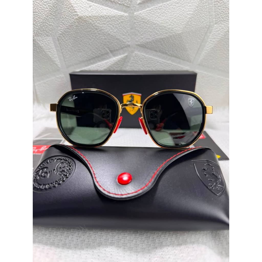 Kacamata Rayban Hexagonal Scuderia Ferrari RB 3674-M Lensa Green