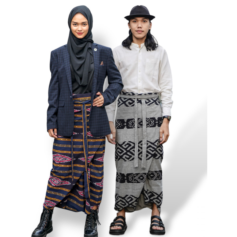Celana Sarung Ikat Lilit Tenun Pria Wanita