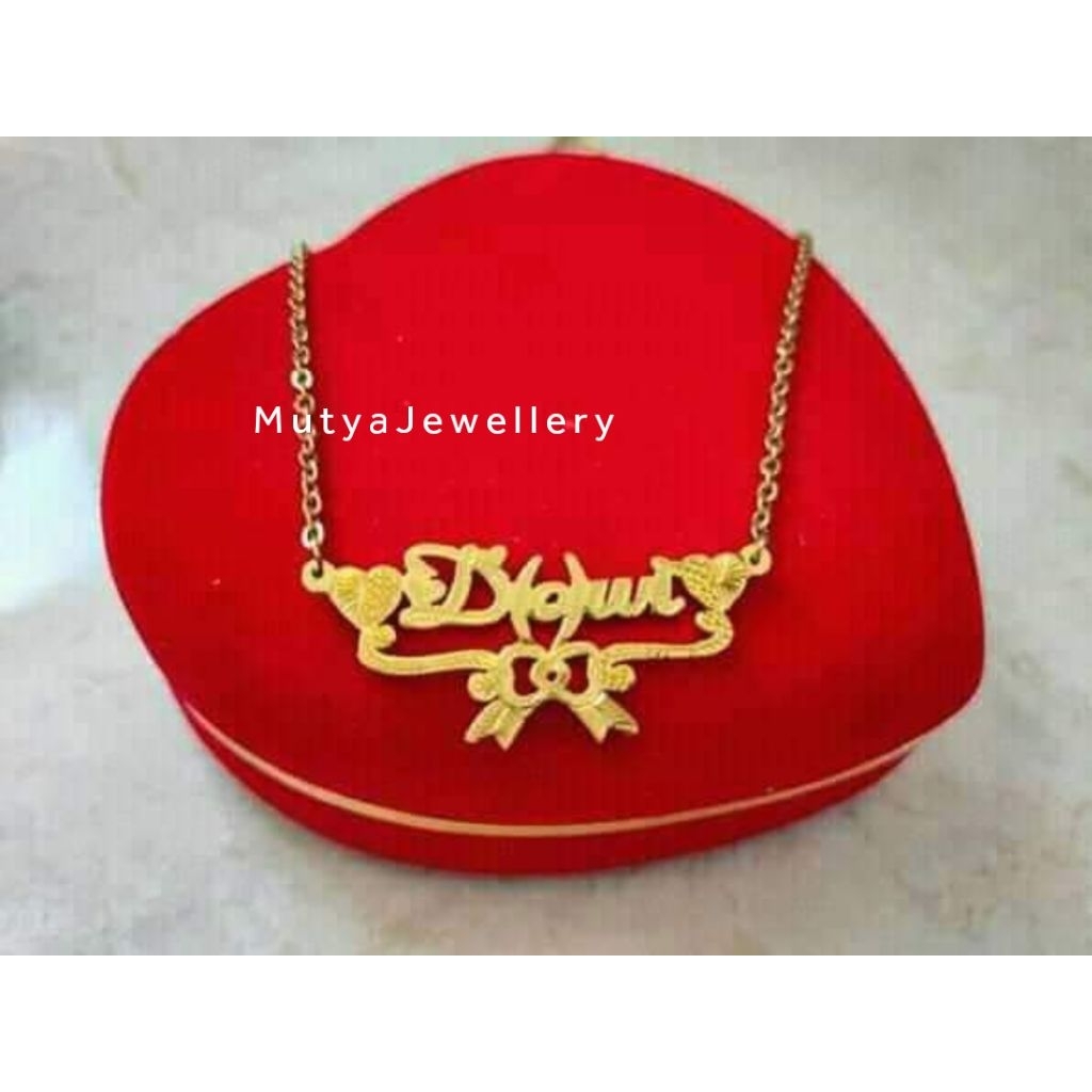 Kalung Costum Nama / Kalung Ukir Nama Sendiri/ Kalung Costum Nama Mewah/Luxury Custom Name Necklace