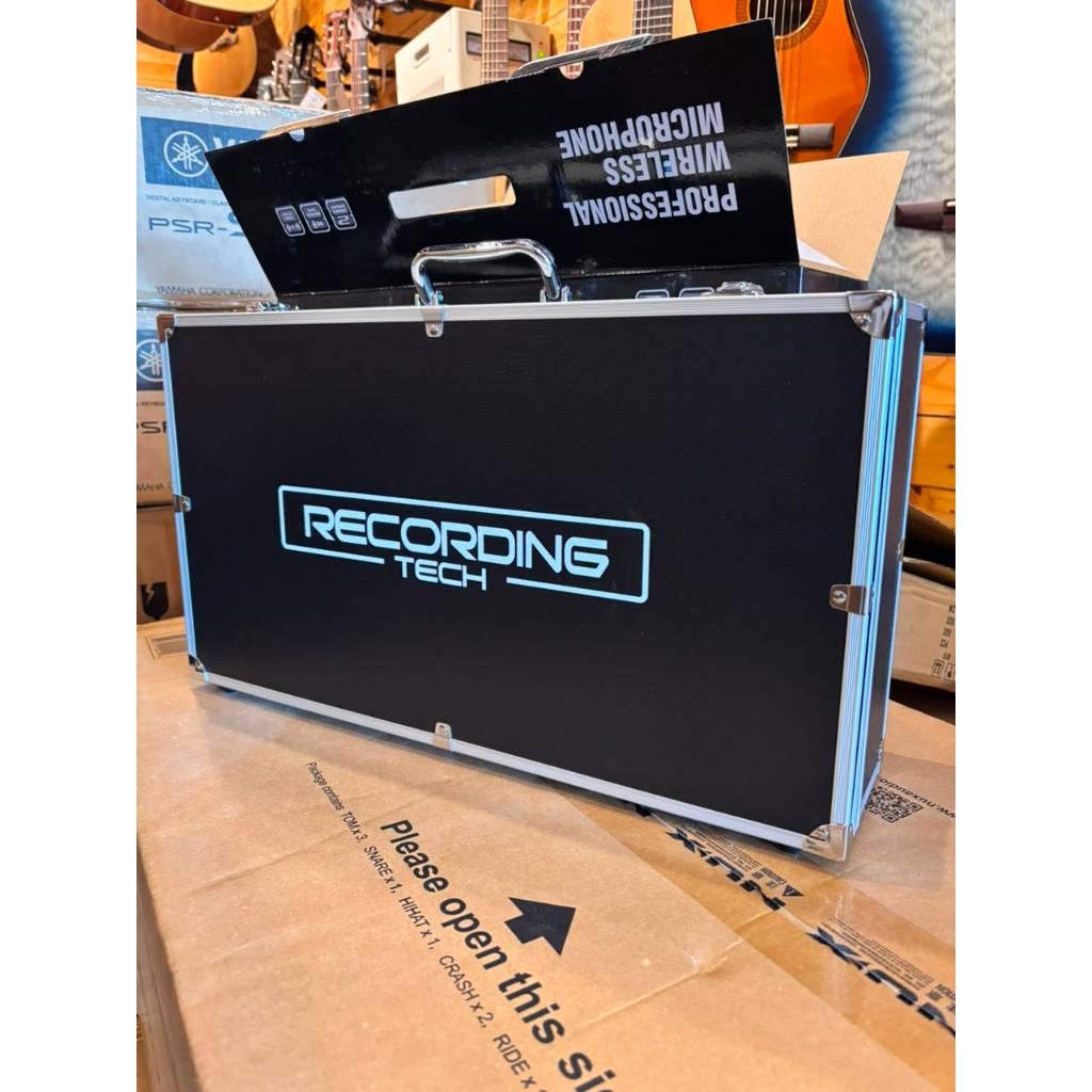 Recording Tech SUPER200 Black Wireless Microphone 200 Frequency
