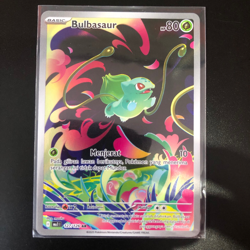 Bulbasaur AR #127/126, Pokemon TCG Indonesia