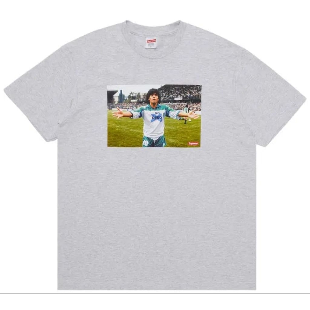 Supreme Maradona Tee "Grey"  SS24/ Kaos Dijamin Original