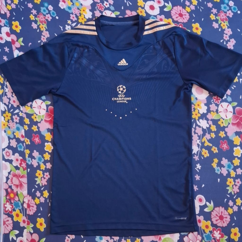 Kaos Adidas UCL Champions League Biru Original Second Preloved Bekas