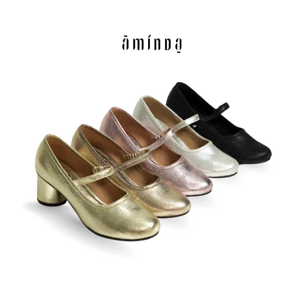 Aminda Cinta Series - Sendal Wanita heels Timeless best seller Mewah
