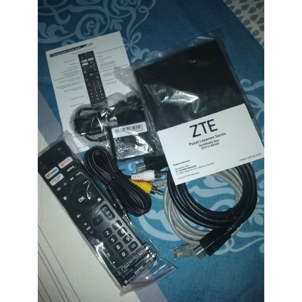 STB ZTE ZXV10 B866F ORIGINAL BARU-bekas full set