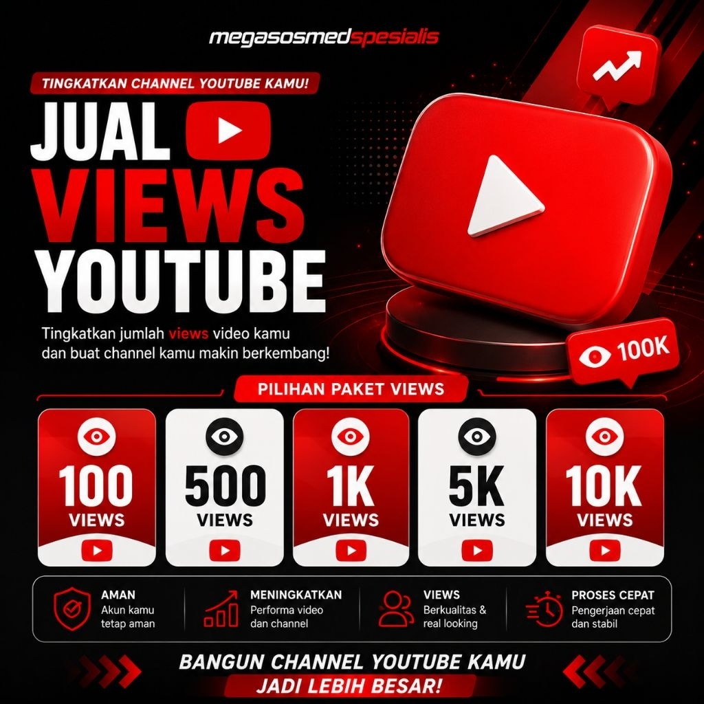 VIEWS YOUTUBE BERGARANSI