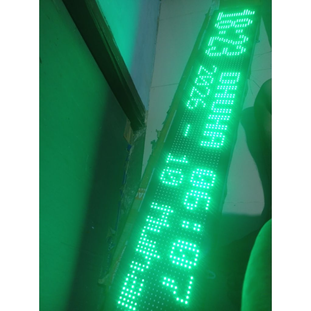 Digital jam masjid LED running text jam akurat gps