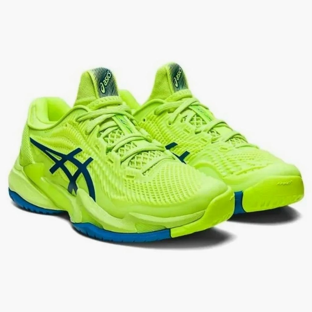 Sepatu Asics Court FF 3 Novak Hazard Green / Reborn Blue | Sepatu Tenis / Padel / Volly Ball / Badmi