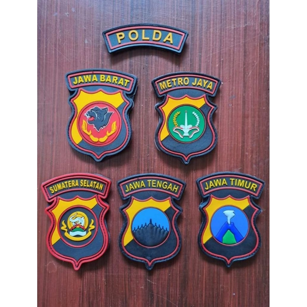 patch rubber polda metro jaya, polda jawa barat, polda jawa tengah, polda jawa timur, polda sumatera