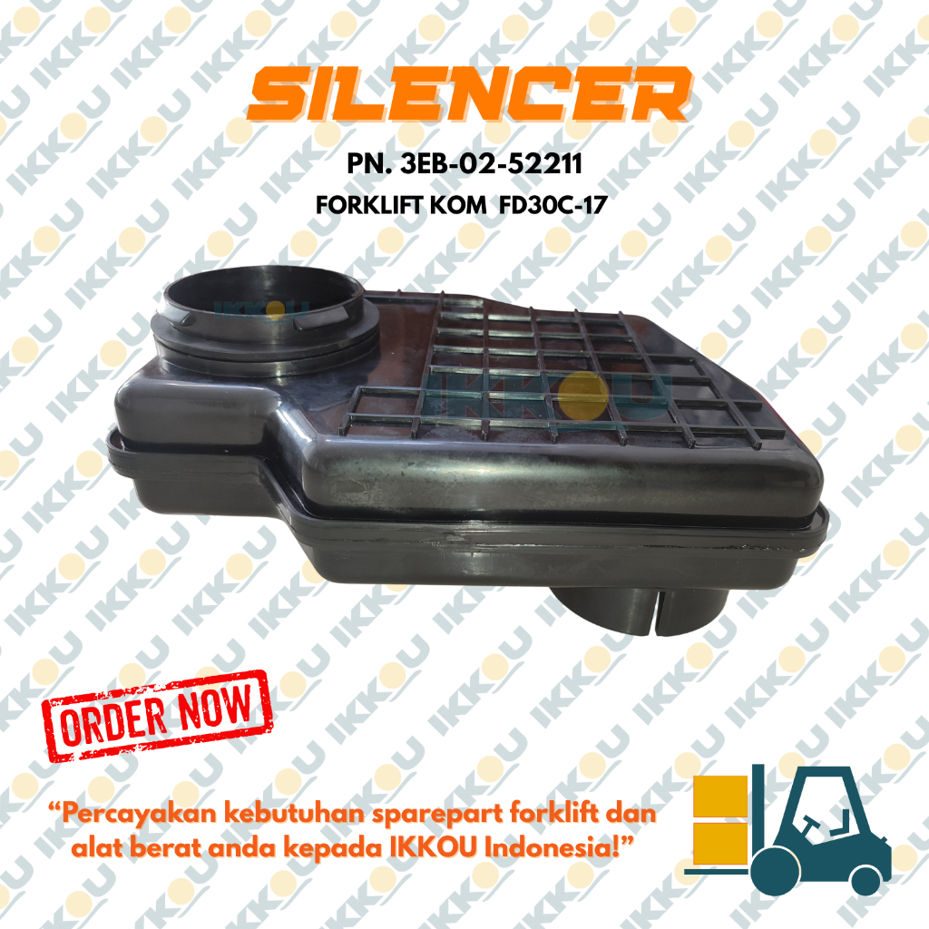 JUAL SPAREPART FORKLIFT SELINCER / EXHAUST SELINCER / PLASTIC AIR CLEANER INTAKE SILENCER PN. 3EB-02