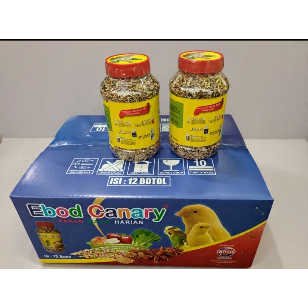 Makanan burung Ebod kenari toples(SATU DUS)