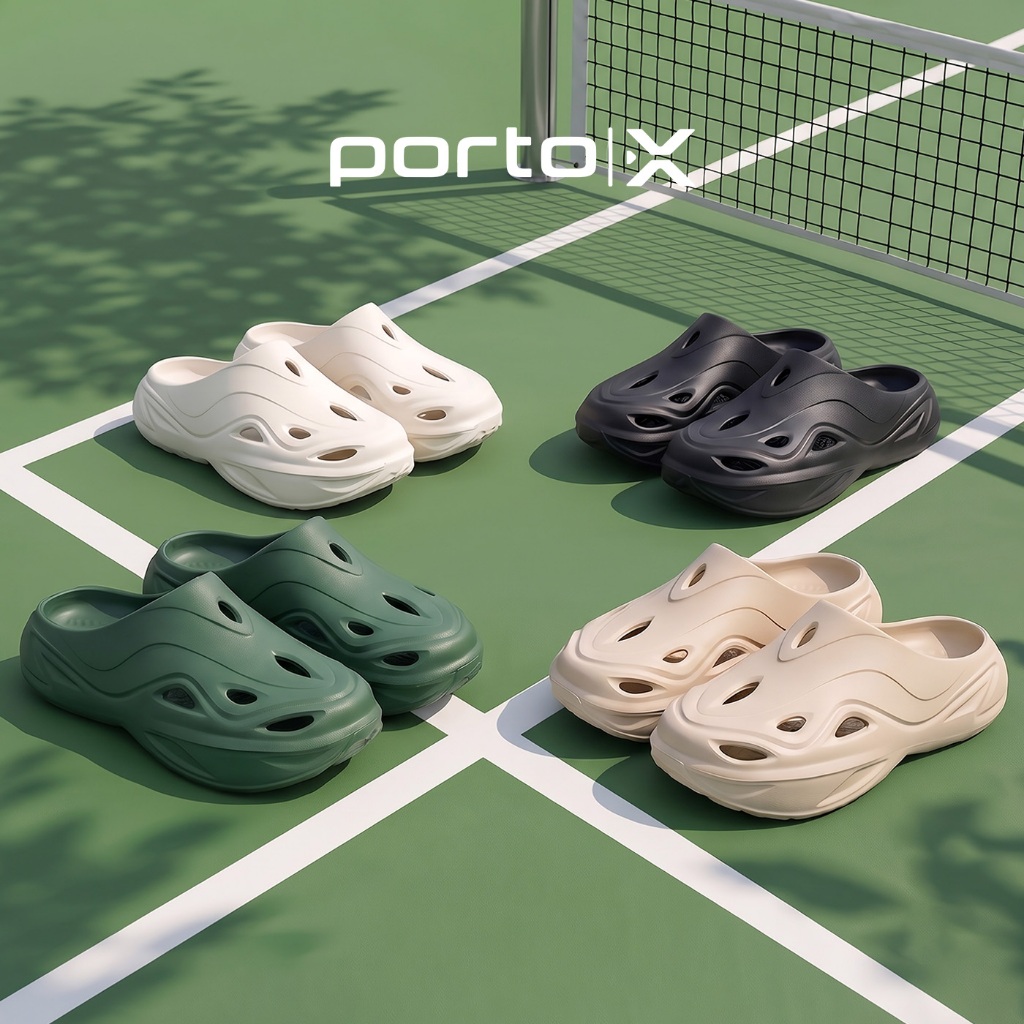 Porto X Sandals - Jean Clogs Sandal Sport Recovery Resting Olahraga Adaptifoam Premium