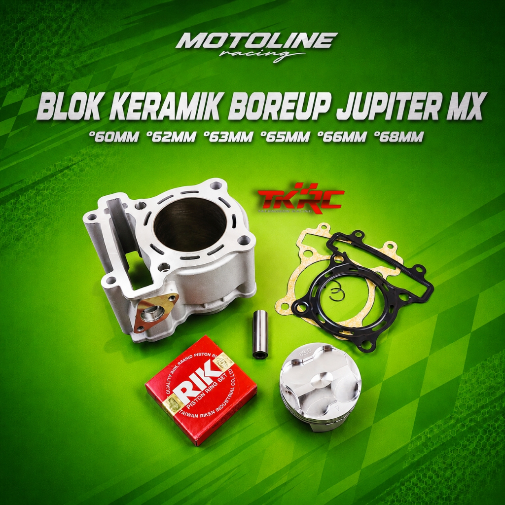 BLOK SEHER KERAMIK TKRC BORING BORE UP JUPITER MX KING MX OLD R15 VXION 62 63 65 66 68