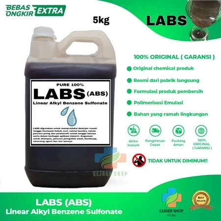 LABS 5KG LABSA MURNI LABSA EX ECONAT / LAS Linear AlkylBenzene Sulfonate 100%