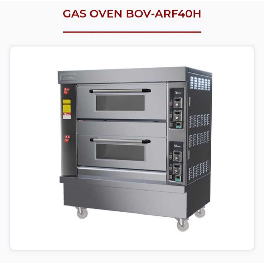 FOMAC Gas Oven BOV-ARF40H / Oven Gas 2 Deck 4 Tray
