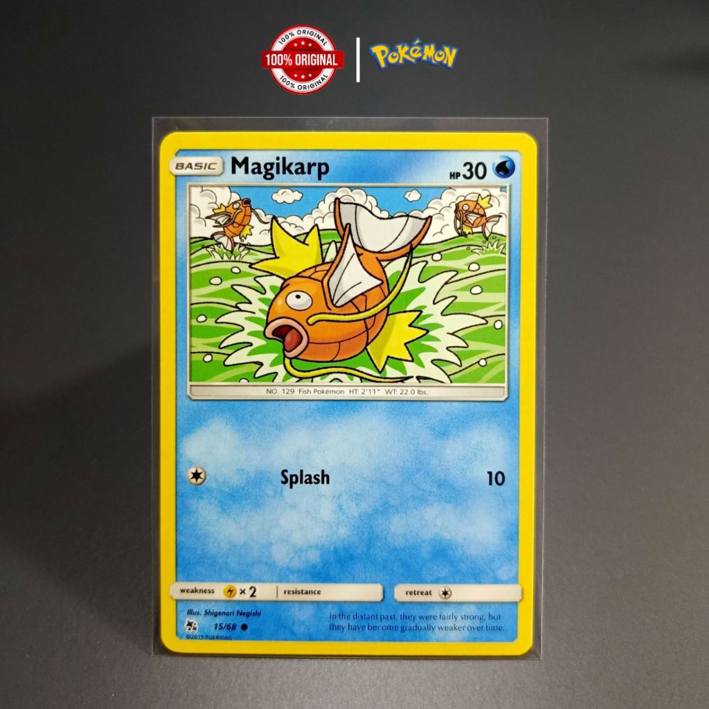 magikarp 2019 english original #15/68 - kartu pokemon magikarp english ori