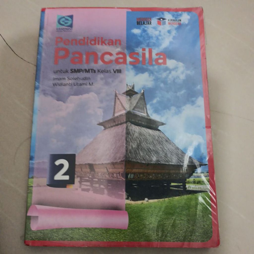 Buku PPKN kelas 8 bekas original, Penerbit Grafindo