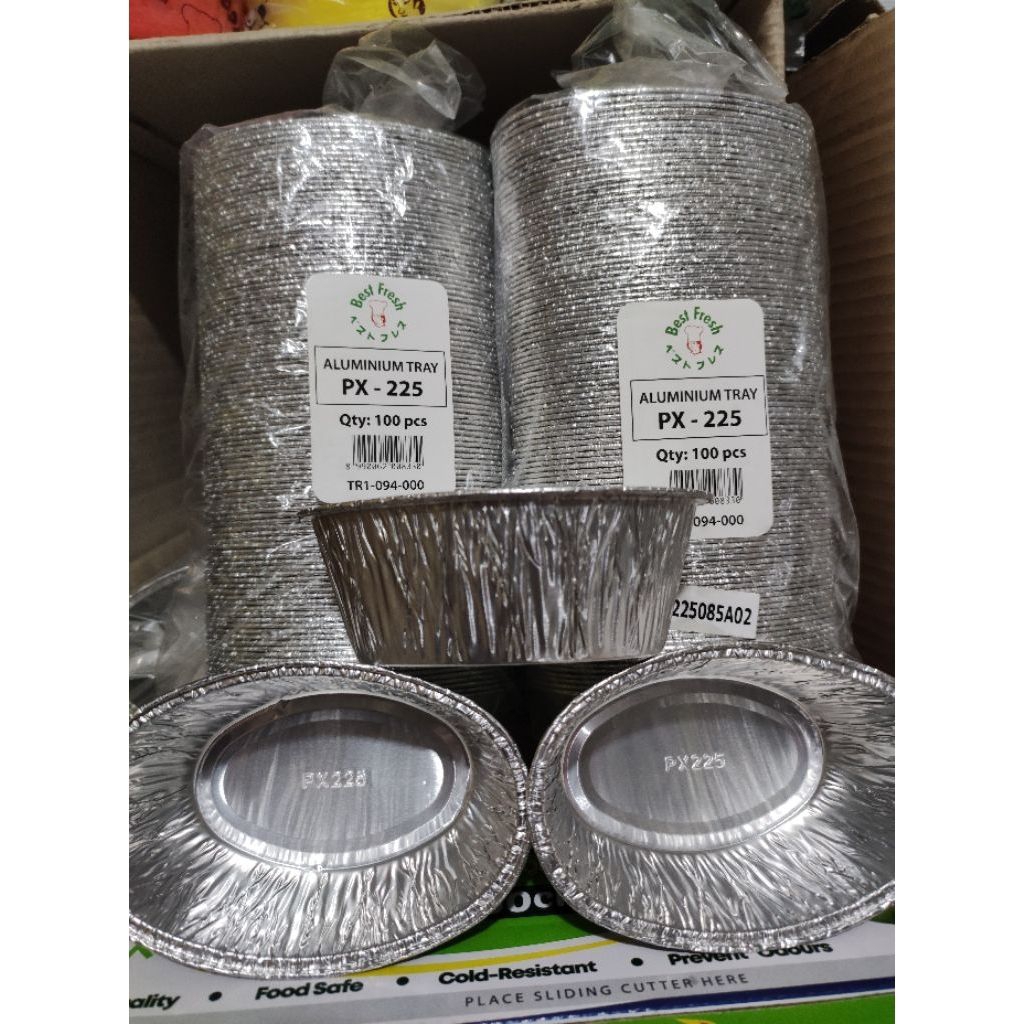 ALUMINIUM TRAY PX-225 min.10pc/WADAH LOYANG FOIL TRAY PX 225