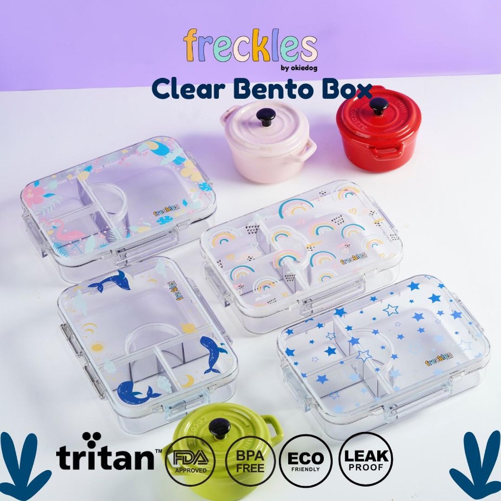 Freckles Clear Bento Box / Lunch Box