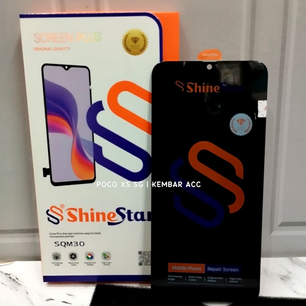 Shinestar ~ Lcd Samsung M30 / M30S / M21 / M31 Black Ori Shinestar