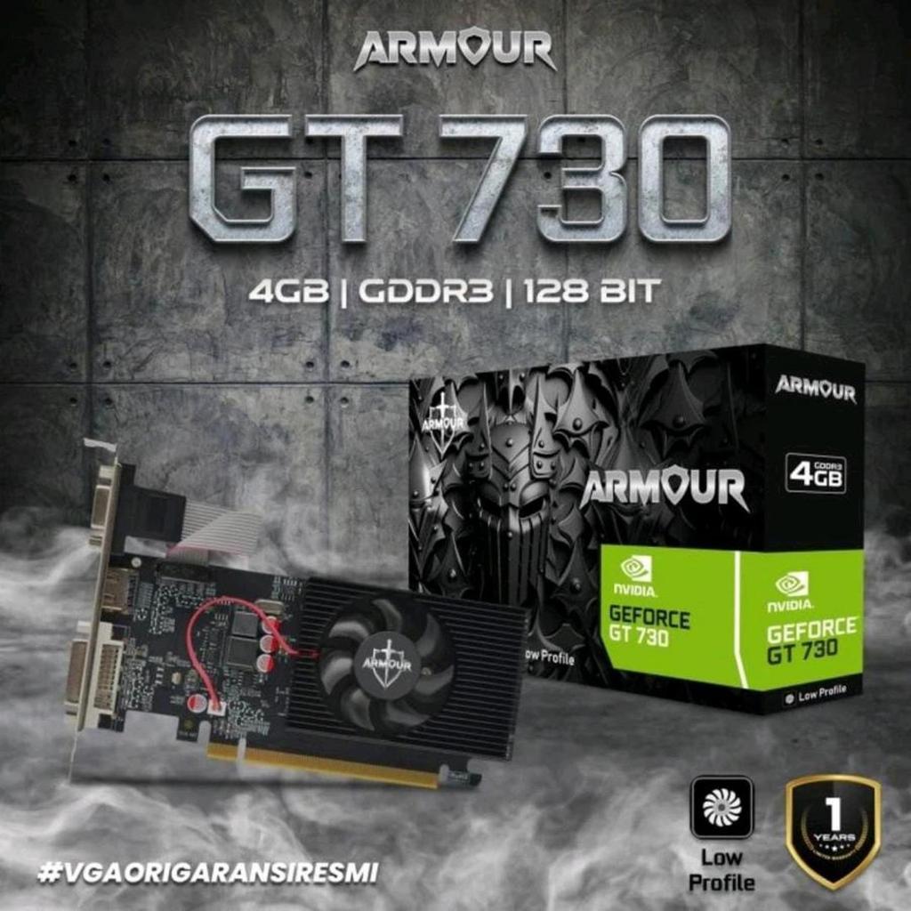 VGA CARD - VGA ARMOUR GT 730 LP 4GB DDR3 128 BIT