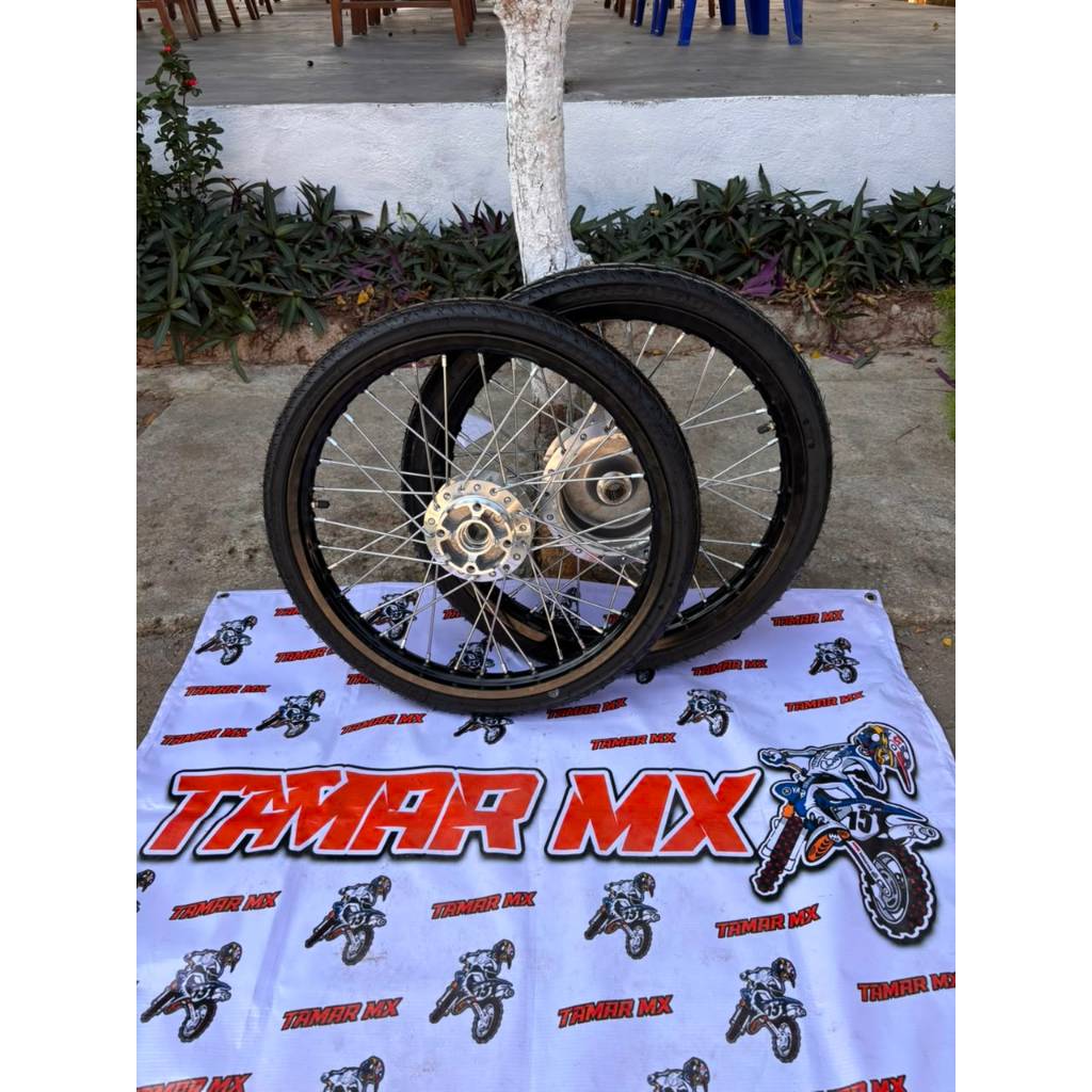 Set Roda Cacing Vario 110,Beat Ring 17 Roda Set Velg Jari jari Vario Ban  cacing Baru