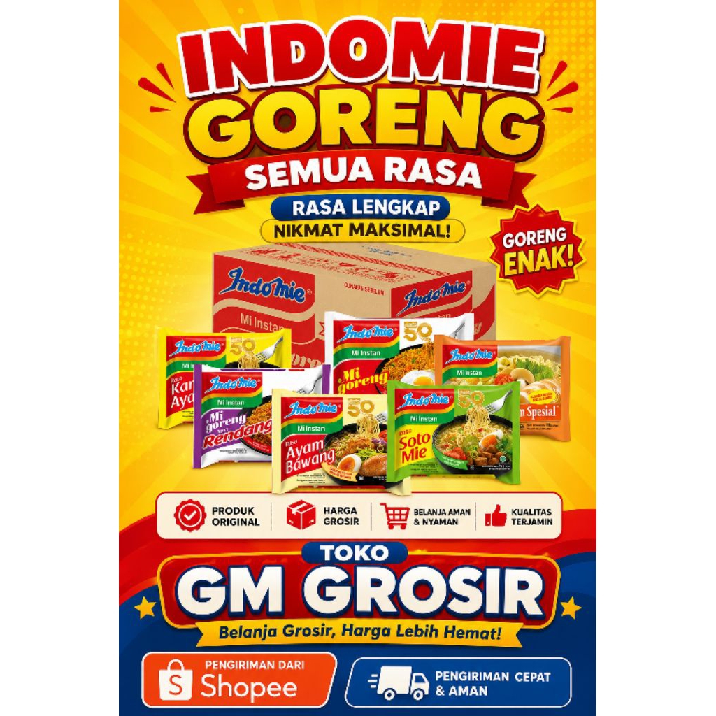 (GEMILANG GROSIR) SBY - Aneka Mie Instan Kartonan