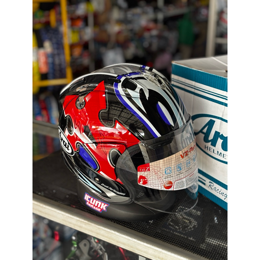 helm helmet ara* vz ram 1:1 NAKANO SILVER ARAl half face clone super copy original bukan tsr ara1 NA