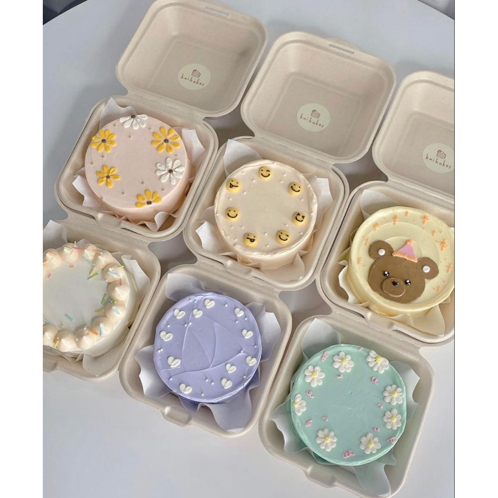 Korean Cake/Mini Cake Custom/Korean Custom cake/Bento cake Viral