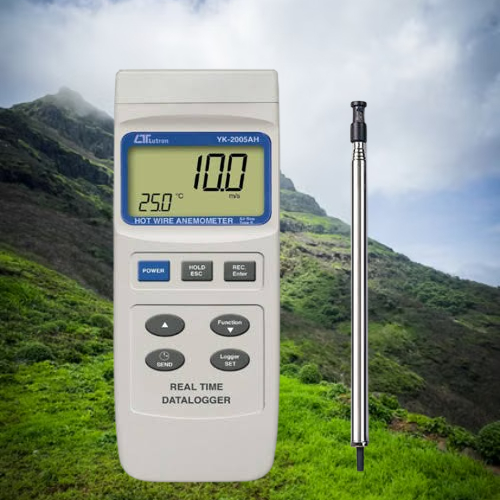 Lutron YK-2005AH Hot Wire Anemometer with Real-Time Data Logger