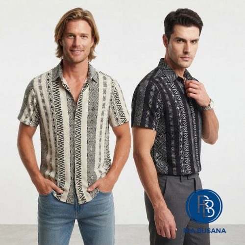 Ria Busana - SYL - Kemeja Motif Pria