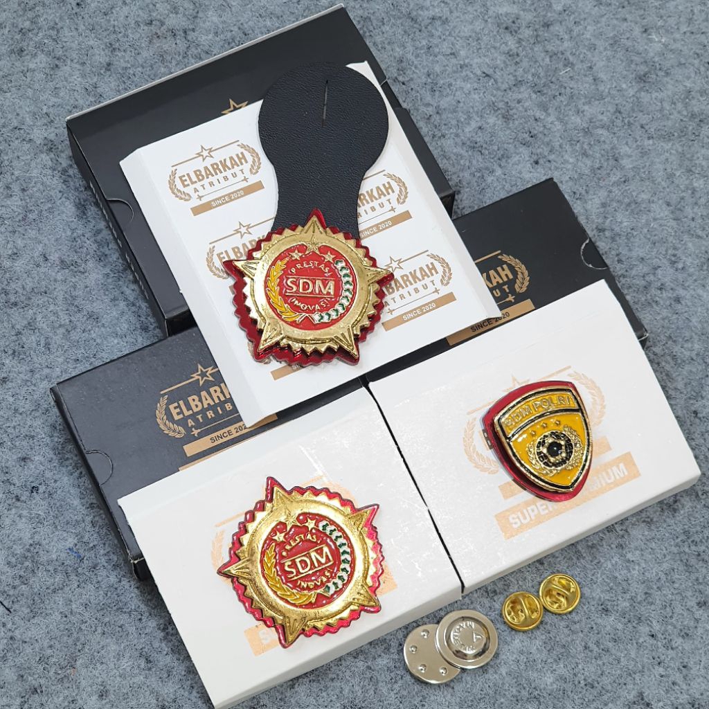 Pin SDM Polri / Roda SDM / Roda SDM Gantung Atribut Polri Exclusive