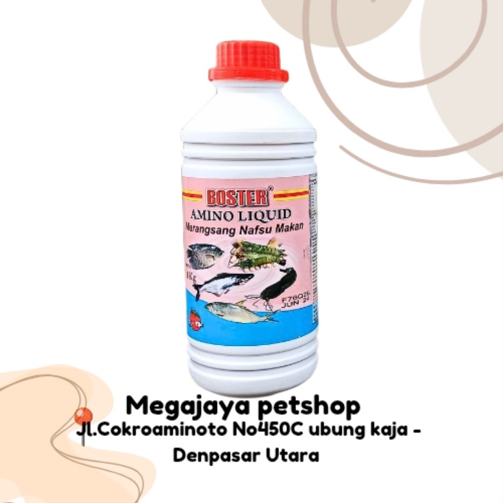 BOSTER AMINO LIQUID 1L - Perangsang nafsu makan ikan